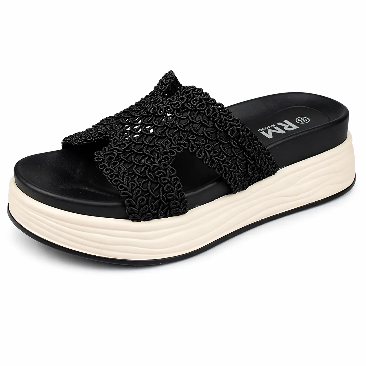 Sandale Compense pour femme 89624 noir